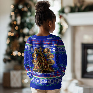 Civil Rights Leaders Christmas Kid Ugly Christmas Sweater Pattern Vintage Retro Black History Freedom Art