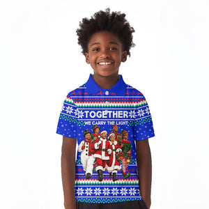 Civil Rights Leaders Christmas Kid Polo Shirt Pattern Vintage Retro Black History Freedom Art