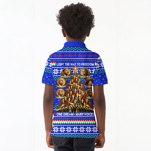 Civil Rights Leaders Christmas Kid Polo Shirt Pattern Vintage Retro Black History Freedom Art