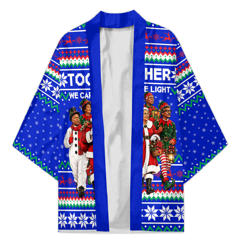 Civil Rights Leaders Christmas Kimono Pattern Vintage Retro Black History Freedom Art