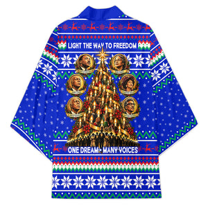 Civil Rights Leaders Christmas Kimono Pattern Vintage Retro Black History Freedom Art