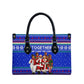 Civil Rights Leaders Christmas Leather Bag Pattern Vintage Retro Black History Freedom Art