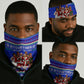 Civil Rights Leaders Christmas Neck Gaiter Pattern Vintage Retro Black History Freedom Art