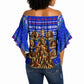 Civil Rights Leaders Christmas Off Shoulder Wrap Waist Top Pattern Vintage Retro Black History Freedom Art