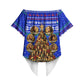 Civil Rights Leaders Christmas Off Shoulder Wrap Waist Top Pattern Vintage Retro Black History Freedom Art