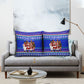 Civil Rights Leaders Christmas Pillow Cover Pattern Vintage Retro Black History Freedom Art