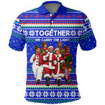 Civil Rights Leaders Christmas Polo Shirt Pattern Vintage Retro Black History Freedom Art