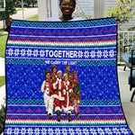 Civil Rights Leaders Christmas Quilt Pattern Vintage Retro Black History Freedom Art