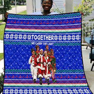 Civil Rights Leaders Christmas Quilt Pattern Vintage Retro Black History Freedom Art