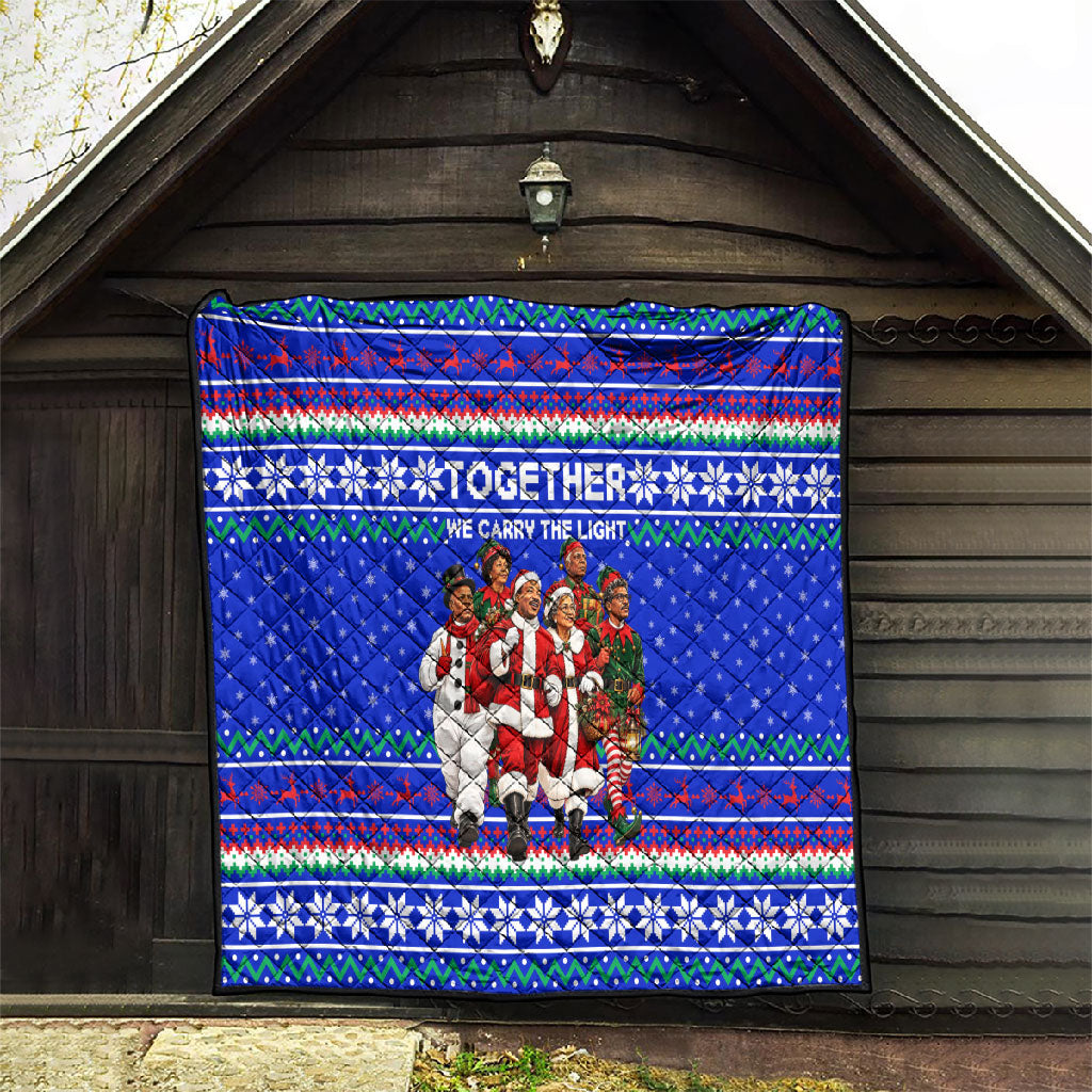 Civil Rights Leaders Christmas Quilt Pattern Vintage Retro Black History Freedom Art