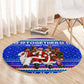Civil Rights Leaders Christmas Round Carpet Pattern Vintage Retro Black History Freedom Art