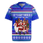 Civil Rights Leaders Christmas Rugby Jersey Pattern Vintage Retro Black History Freedom Art