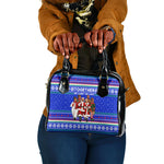 Civil Rights Leaders Christmas Shoulder Handbag Pattern Vintage Retro Black History Freedom Art