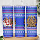Civil Rights Leaders Christmas Skinny Tumbler Pattern Vintage Retro Black History Freedom Art