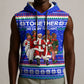 Civil Rights Leaders Christmas Sleeveless Hoodie Pattern Vintage Retro Black History Freedom Art