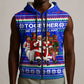Civil Rights Leaders Christmas Sleeveless Zip Hoodie Pattern Vintage Retro Black History Freedom Art