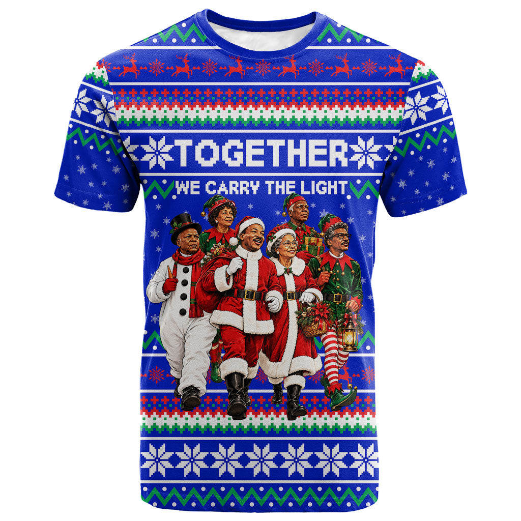 Civil Rights Leaders Christmas T shirt Pattern Vintage Retro Black History Freedom Art