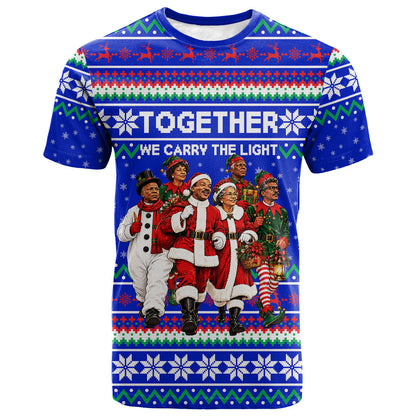 Civil Rights Leaders Christmas T shirt Pattern Vintage Retro Black History Freedom Art