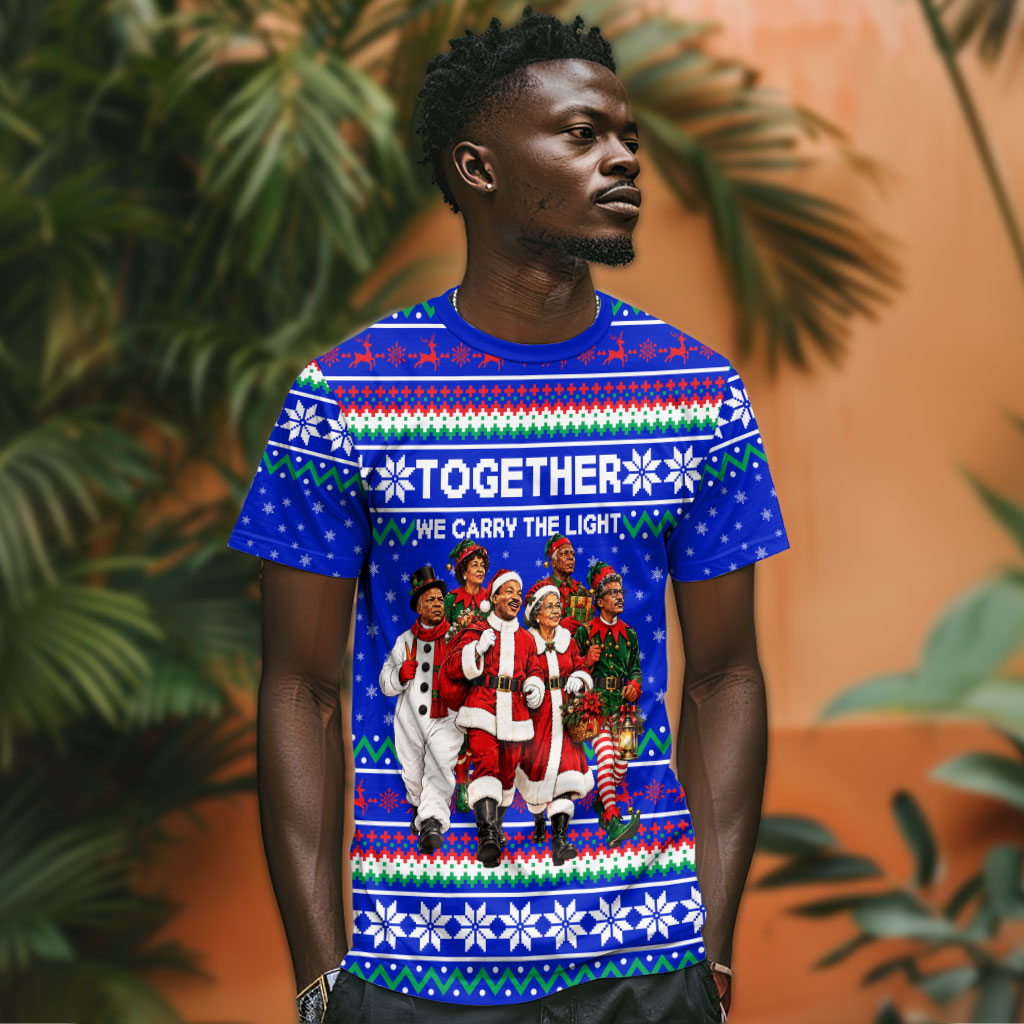 Civil Rights Leaders Christmas T shirt Pattern Vintage Retro Black History Freedom Art