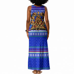 Civil Rights Leaders Christmas Tank Maxi Dress Pattern Vintage Retro Black History Freedom Art