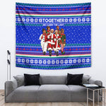 Civil Rights Leaders Christmas Tapestry Pattern Vintage Retro Black History Freedom Art