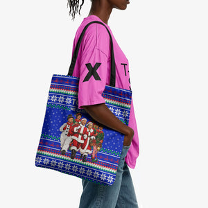 Civil Rights Leaders Christmas Tote Bag Pattern Vintage Retro Black History Freedom Art