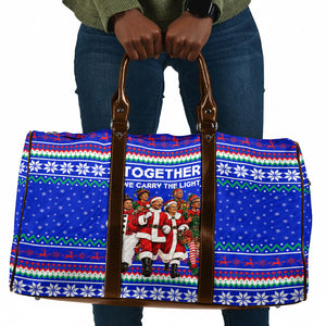 Civil Rights Leaders Christmas Travel Bag Pattern Vintage Retro Black History Freedom Art