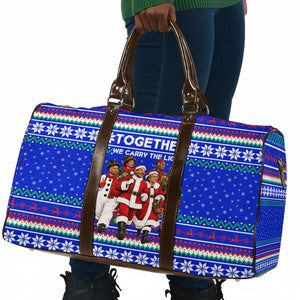Civil Rights Leaders Christmas Travel Bag Pattern Vintage Retro Black History Freedom Art