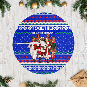 Civil Rights Leaders Christmas Tree Skirt Pattern Vintage Retro Black History Freedom Art