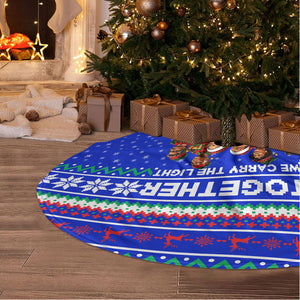 Civil Rights Leaders Christmas Tree Skirt Pattern Vintage Retro Black History Freedom Art