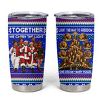 Civil Rights Leaders Christmas Tumbler Cup Pattern Vintage Retro Black History Freedom Art