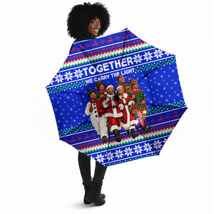 Civil Rights Leaders Christmas Umbrella Pattern Vintage Retro Black History Freedom Art