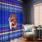 Civil Rights Leaders Christmas Window Curtain Pattern Vintage Retro Black History Freedom Art