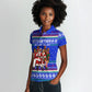 Civil Rights Leaders Christmas Women Polo Shirt Pattern Vintage Retro Black History Freedom Art