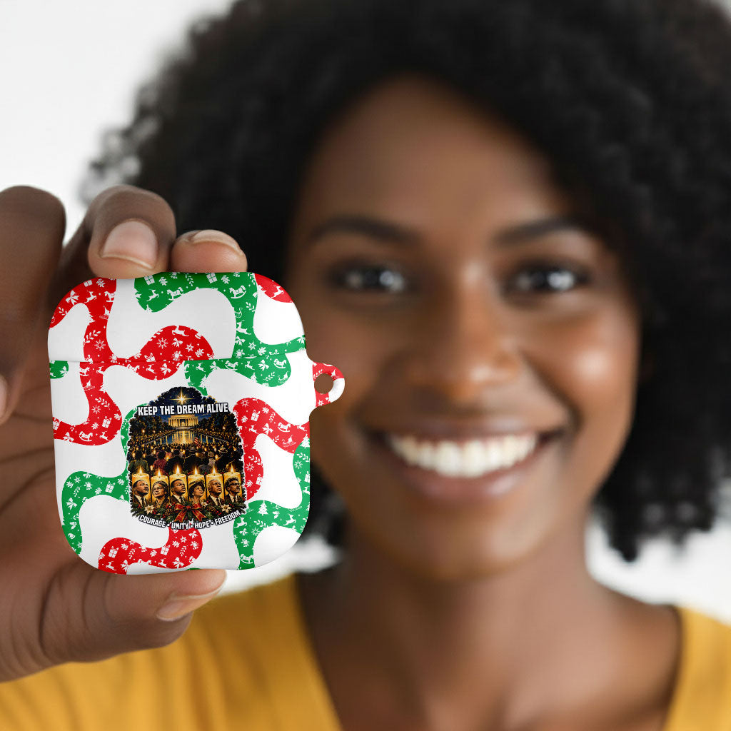 Civil Rights Leaders Christmas AirPods Case Vintage Black History Hope Freedom Art