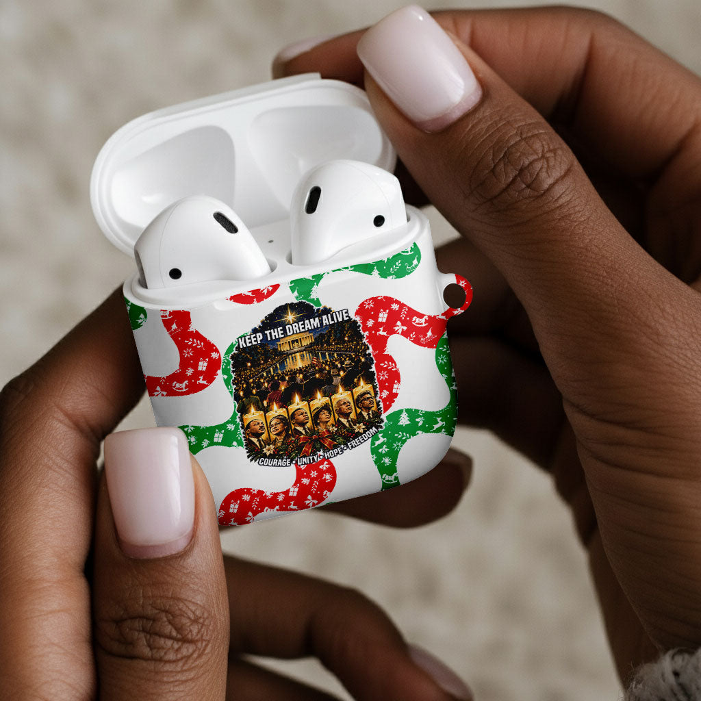 Civil Rights Leaders Christmas AirPods Case Vintage Black History Hope Freedom Art