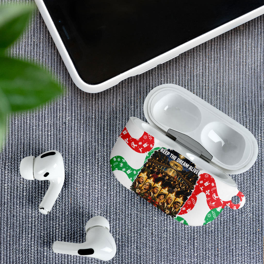 Civil Rights Leaders Christmas AirPods Case Vintage Black History Hope Freedom Art