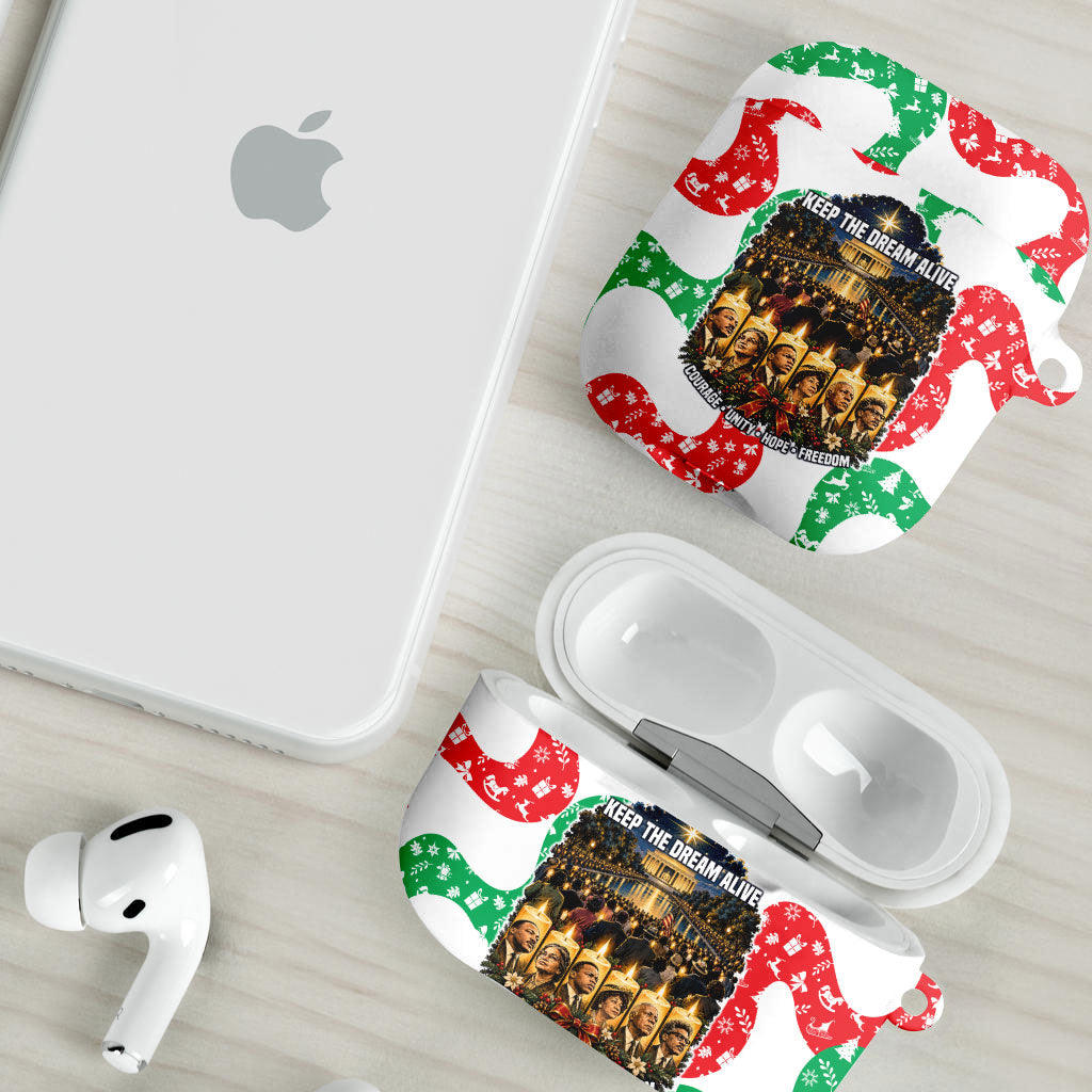 Civil Rights Leaders Christmas AirPods Case Vintage Black History Hope Freedom Art