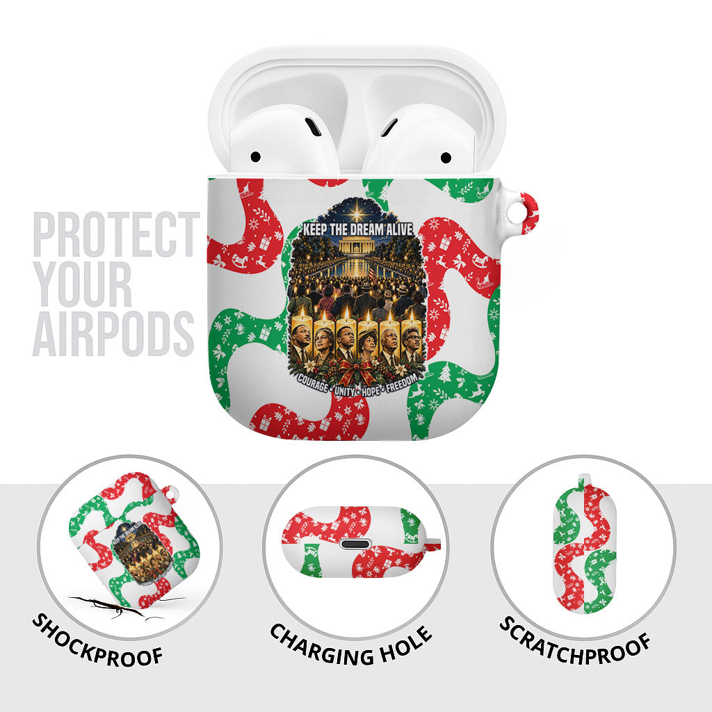 Civil Rights Leaders Christmas AirPods Case Vintage Black History Hope Freedom Art