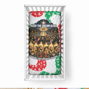 Civil Rights Leaders Christmas Baby Bed Cover Vintage Black History Hope Freedom Art