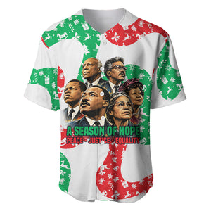 Civil Rights Leaders Christmas Baseball Jersey Vintage Black History Hope Freedom Art