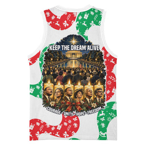 Civil Rights Leaders Christmas Basketball Jersey Vintage Black History Hope Freedom Art