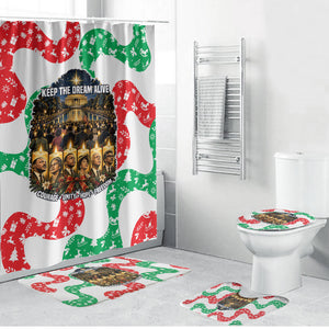 Civil Rights Leaders Christmas Bathroom Set Vintage Black History Hope Freedom Art