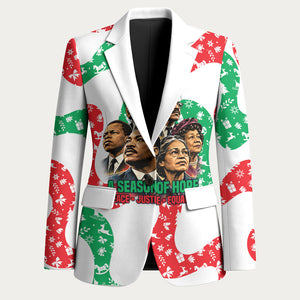 Civil Rights Leaders Christmas Blazer Vintage Black History Hope Freedom Art