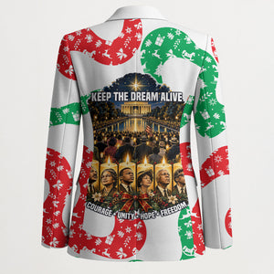 Civil Rights Leaders Christmas Blazer Vintage Black History Hope Freedom Art