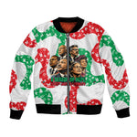 Civil Rights Leaders Christmas Bomber Jacket Vintage Black History Hope Freedom Art