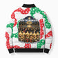 Civil Rights Leaders Christmas Bomber Puffer Jacket Vintage Black History Hope Freedom Art