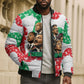 Civil Rights Leaders Christmas Bomber Puffer Jacket Vintage Black History Hope Freedom Art