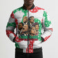 Civil Rights Leaders Christmas Bomber Puffer Jacket Vintage Black History Hope Freedom Art