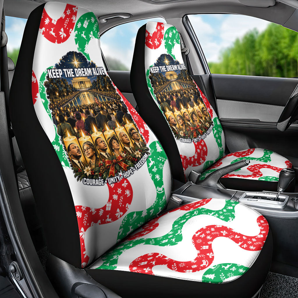 Civil Rights Leaders Christmas Car Seat Cover Vintage Black History Hope Freedom Art
